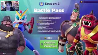 Season 2 Battlepass Reaction! [Rumbleverse]