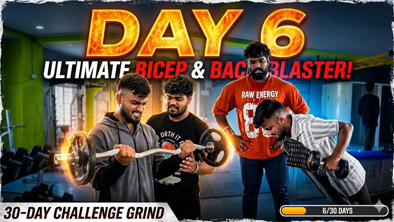 Day 6: Back Workout & Serious Gains! | 30-Day Fitness Challenge