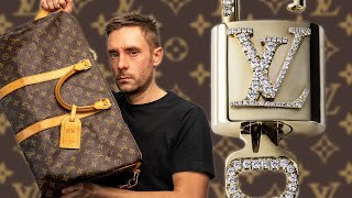 Custom Louis Vuitton Bag With Gold & Diamonds