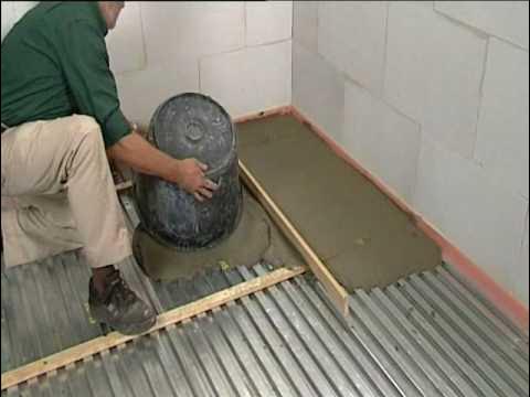 beton op houten verdiepingsvloer