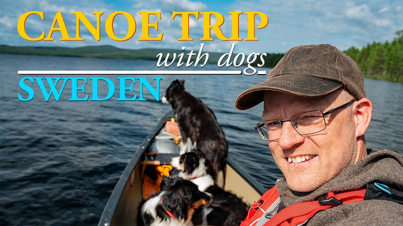 CANOE TRIP with dogs in Sweden Lapland