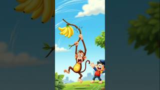 Bhookha Bandar aur Smart Idea👍 #ai #cartoon #youtubeshorts #ytshorts #shorts #viral