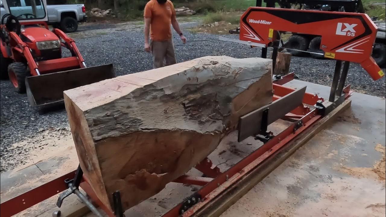 Large Sycamore on the WoodMizer lx55 YouTube