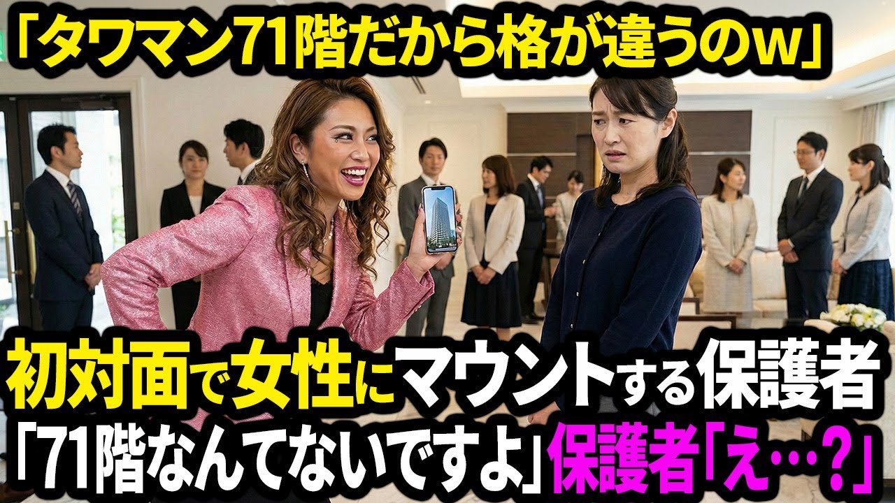 「タワマン71階だから格が違うのw」初対面でマウントしてきた保護者。翌朝、学校前に高級車30台…彼女が震えた私の正体とは【面白きかな人生】