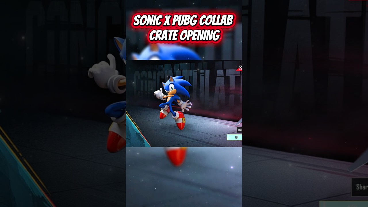 ОТКРЫТИЕ ЯЩИКА СОВМЕСТНОЙ ИГРЫ SONIC x PUBG 