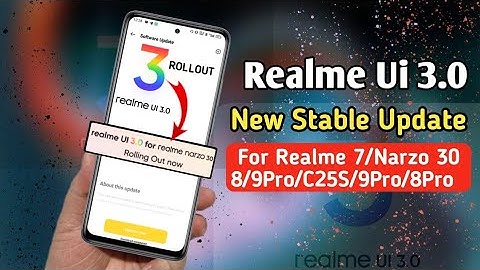Realme Ui 3.0 Android 12 New Stable Update For Realme 7/Narzo 30/8/C25S/9 🤩 | Realme Ui 3.0 Stable