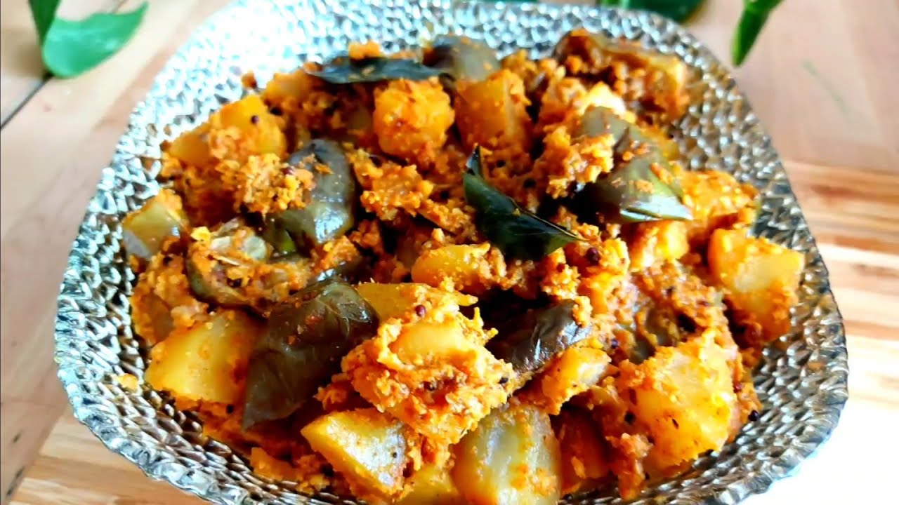 BRINJAL POTATO MASALA CURRY/ഉരുളകിഴങ് വഴുതിനിങ്ങ മസാല കറി /recipe 22