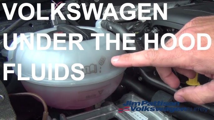 Checking the coolant levels - VW - YouTube