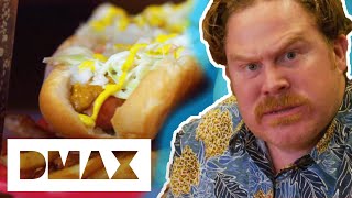 Casey Prepares His Stomach For A Insane 3 Hotdog Challenge! | Man V. Food