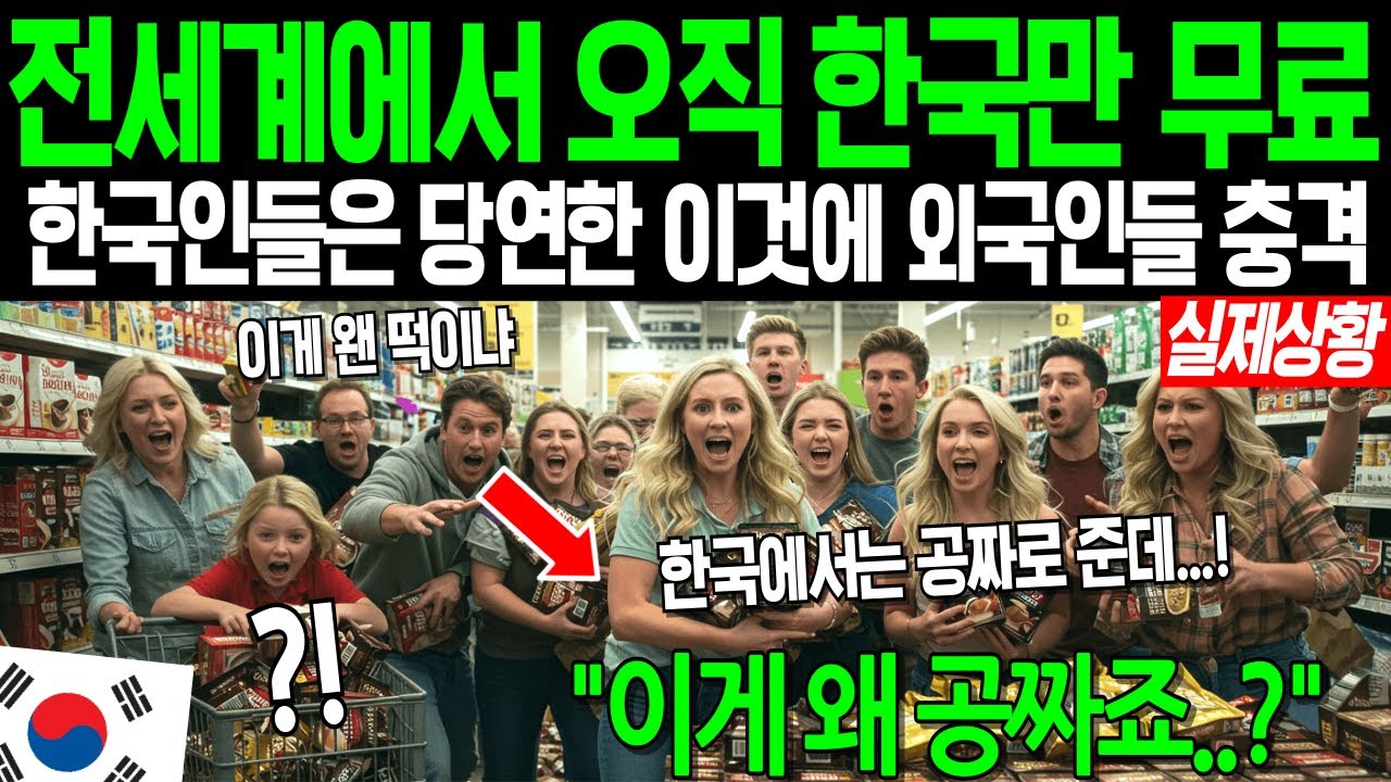 [해외감동사연] 전세계에서 오직 한국식당에서만 무료라는 '이것'때문에 미국인들이 발칵 뒤집어진 이유