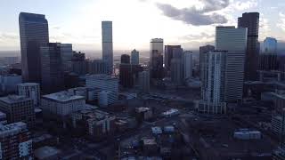Downtown Denver drone video