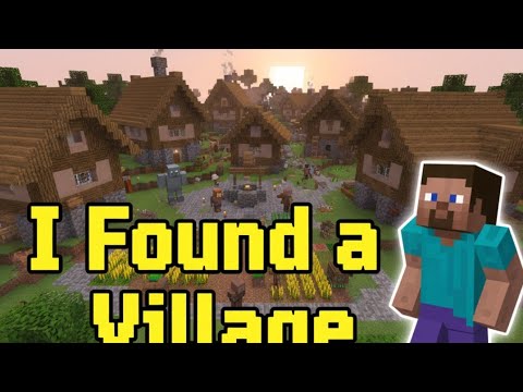 I found a village in minecraft (1 episode)#minecraft - YouTube