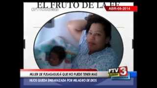 Mujer que no puede tener mas hijos queda embarazada por un milagro de Dios - 08 Abril 2014 - Fusa TV