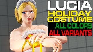 【スト5AE】コスチューム「クリスマス」：ルシア すべての色とバリアント LUCIA HOLIDAY COSTUME ALL COLORS