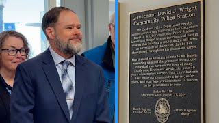 Caldwell dedicating the Police Station: Honoring Lieutenant David Wright's 40 years of service