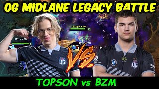 Topson vs BZM - OG LEGACY MIDLANE BATTLE ESL #BIRMINGHAM 2024 BATTLEGROUND Dota 2