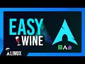Install wine  winegui on linux  archmanjaroendeavouros
