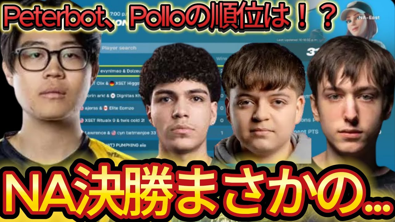 別々になったPeterbot、Polloの順位は？ラストのアメリカ決勝がやばすぎた！【フォートナイト/Fortnite】