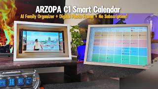 ARZOPA C1 Smart Family Hub with Calendar, AI Meal Planner, Rewards & Digital Photo Frame Finally A Digital Calendar With No Subscription Arzopa C1