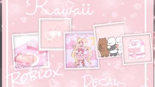 ROBLOX | Bloxburg Aesthetic kawaii Decals! (With ID codes)