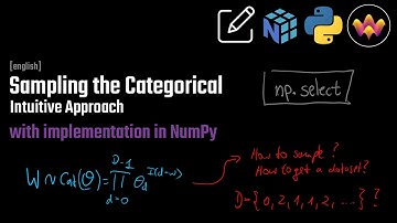 Sampling the Categorical Distribution | Intuition & using NumPy