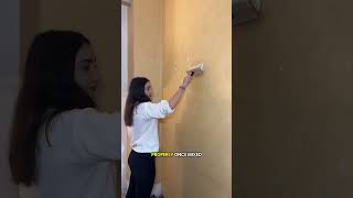 Probably the most satisfying wall transformation you’ll see today