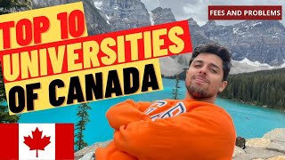 Top 10 Universities in Canada 2023 | FEES, Problems, SCHOLARSHIPS