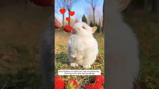 A girl saved a baby bunny on the train tracks and adopted it #shorts