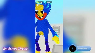 Rockets Stack – Stack rockets to destroy Huggy Wuggy and Monsters