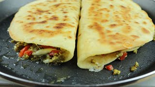 الذ وصفة عشاء بخبز التورتيلا المحضر في المنزل | Quesadillas