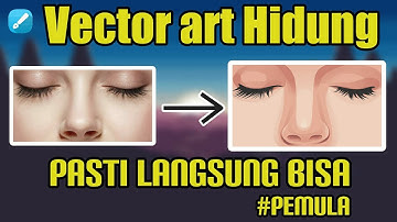 Tutorial cara membuat vector hidung | INFINITE DESIGN