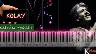 Kalbim Yaralı - Murat GÖĞEBAKAN (Kolay piano cover)