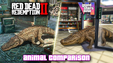 All the ANIMALS in GTA 6 ( GTA 6 vs RDR2 Comparison )