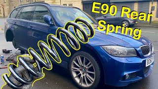 BMW E90 Rear Spring Replacement / BMW E91/E92/E93 335d MSport Rear Spring Replaced