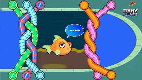 save the fish pull the pin / save the fish max level solution / fishdom mobile game / save the fish