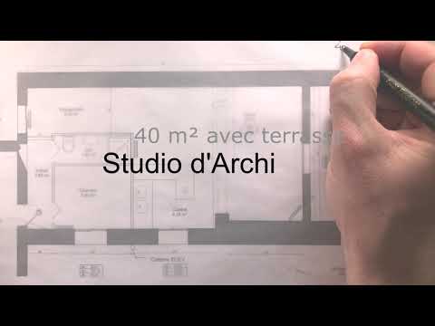 Vidéo: Conception d'un appartement d'une pièce 40 m². m dans un style moderne