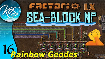 Factorio Seablock 16 - RAINBOW GEODES!!! | MP with Mathias