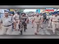 Police conduct flag march ahead of ram navami in bhadrak