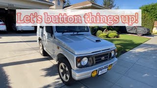 Suzuki Jimny JA22w maintenance, valve cover paint and oil catch can