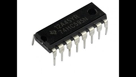 Funcionamento do  CI 74HC595- Registrador e Deslocador de bit