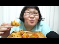 ASMR 咀嚼音 モッパン韓国チキン ヤンニョムチキン friedchicken