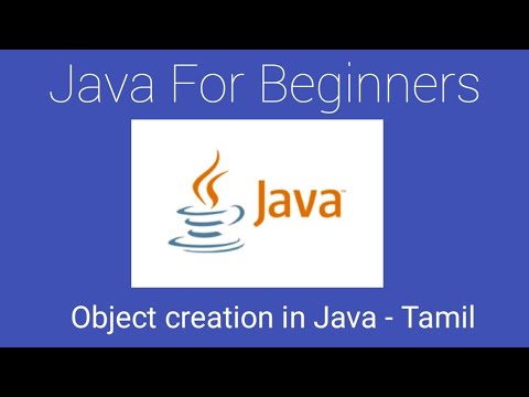 5) Object creation in Java Tamil | Java for beginners #eclipse #java #tamil