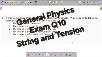 Part 10 General Physics Examination on STRING & TENSION : Solving General Physics Exam Questions