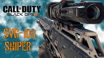 SVG-100 SNIPER RIFLE, CALL OF DUTY BLACK OPS 3 on NEW DLC MAP "SKYJACKED"