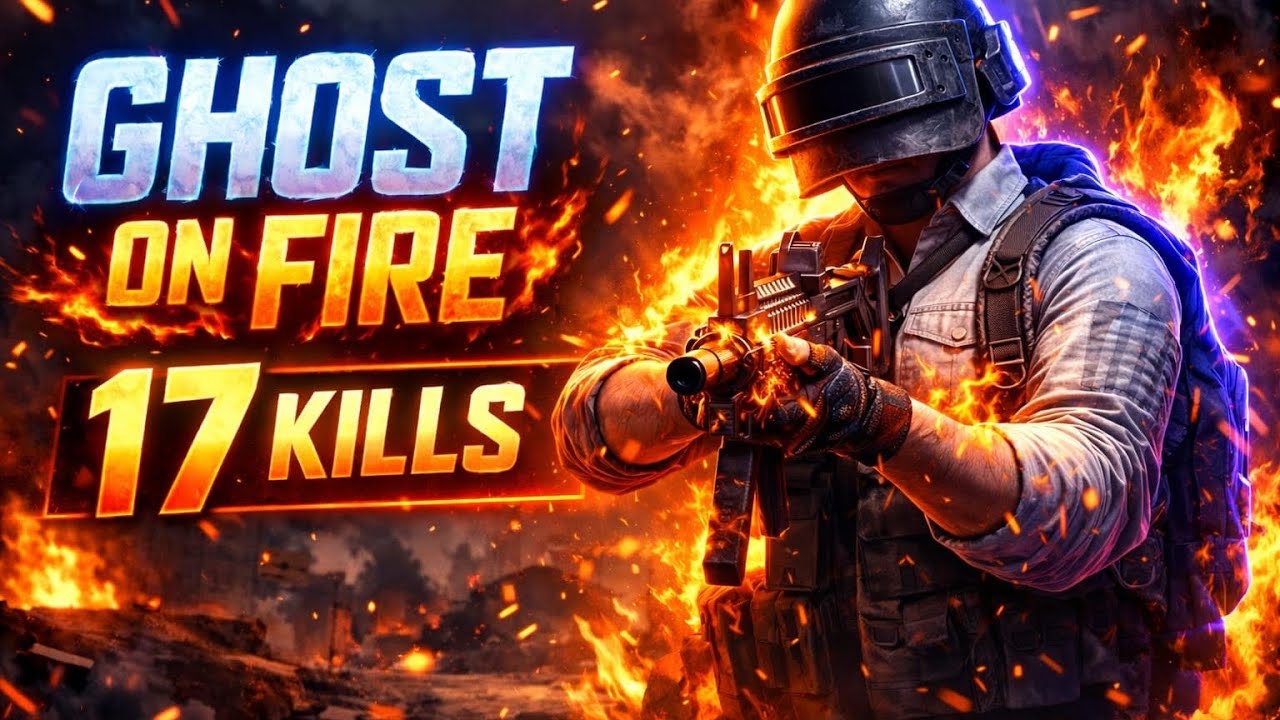 GHOST ON FIRE 🔥 | 17 KILLS SOLO RAMPAGE IN PUBG MOBILE 😈