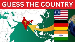 Guess The Country on The Map  - World Geography Quiz