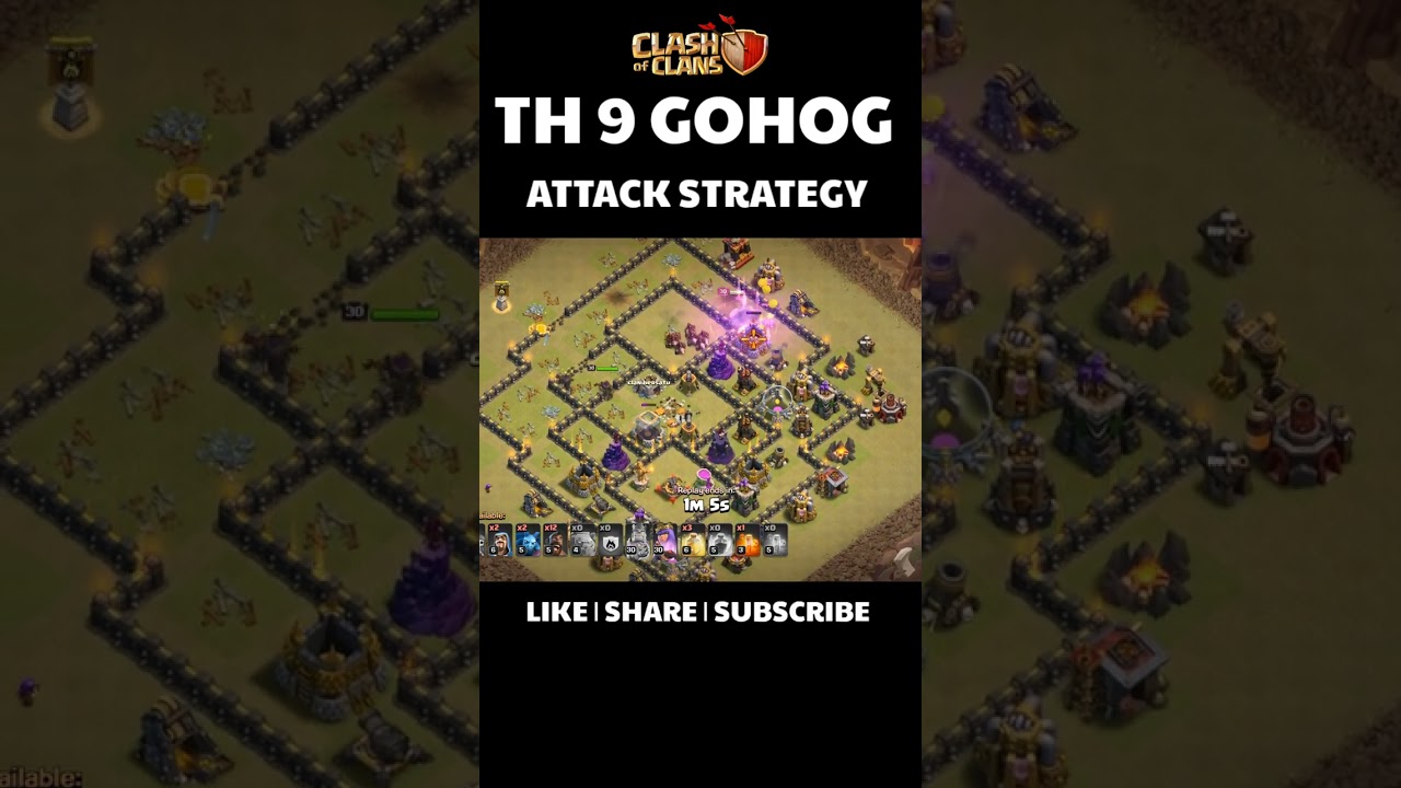 th9 go-hog attack strategy| Clash of clans