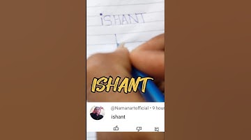 ISHANT NAME LOGO COMMENT YOUR NAME #youtubeshorts #suscribe #subcribemychannel #viralvideo #art(A.M)