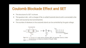 EC402: Nanoelectronics Module6 Session5- SET