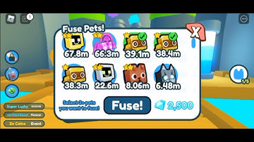 What happens if you fuse 3 golden robots? [Pet simulator x]